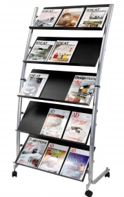 Cinco Freestanding Literature Stands